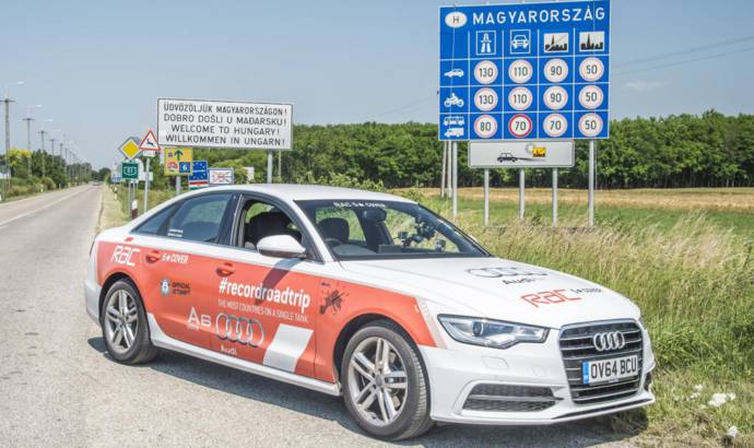 Audi A6 2.0 TDI ultra sets Guinness World Record for travelling 14 countries without refueling