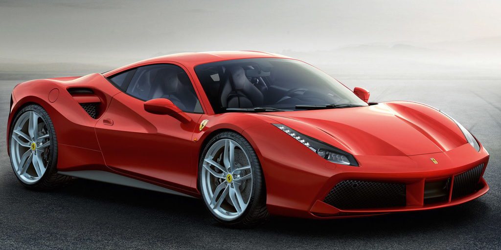 Ferrari 488 GTB driven on track