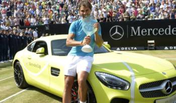 Rafael Nadal wins a Mercedes-AMG GT but he is unhappy about the color