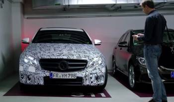 Future Mercedes E-Class remote parking system