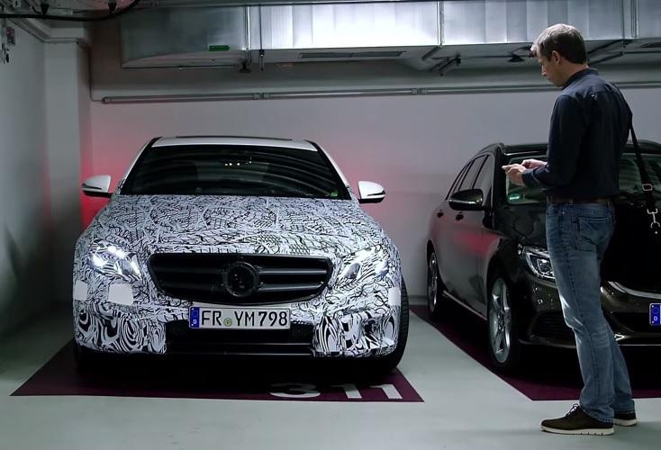Future Mercedes E-Class remote parking system