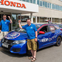 Honda Civic Tourer diesel achieves world record for lowest fuel consumption