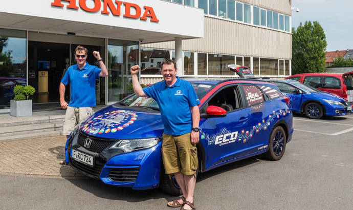 Honda Civic Tourer diesel achieves world record for lowest fuel consumption