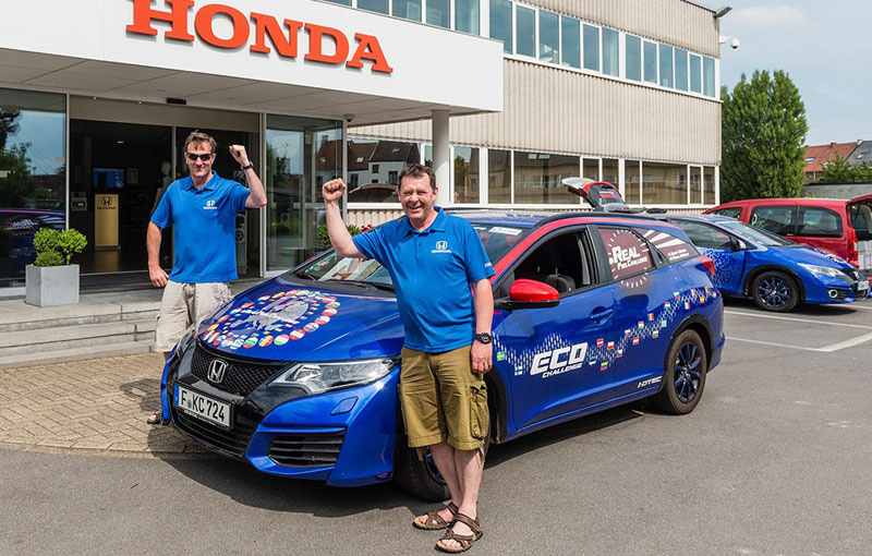 Honda Civic Tourer diesel achieves world record for lowest fuel consumption