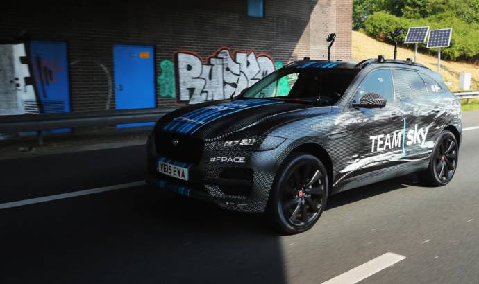 Jaguar F-Pace made its debut in Tour de France