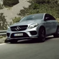 Lewis Hamilton drives the new Mercedes GLE Coupe