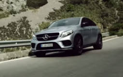 Lewis Hamilton drives the new Mercedes GLE Coupe