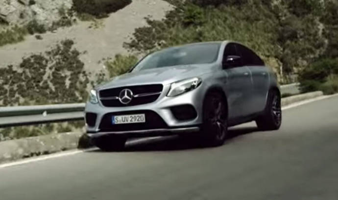Lewis Hamilton drives the new Mercedes GLE Coupe