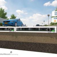 The roads could be built from recycled plastic