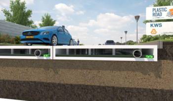 The roads could be built from recycled plastic