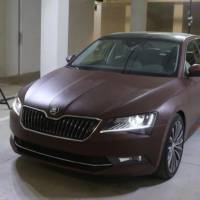 2015 Skoda Superb receives a full leather exterior