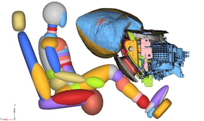 Ford introduces new passenger knee airbag