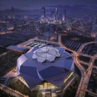 Mercedes-Benz Stadium dedicated to Atlanta Falcons