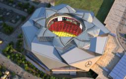 Mercedes-Benz Stadium dedicated to Atlanta Falcons