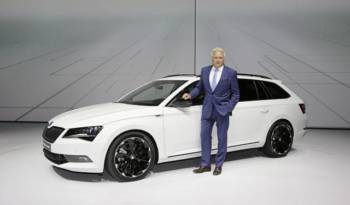 2015 Frankfurt IAA - Skoda Superb Combi SportLine officially showcased