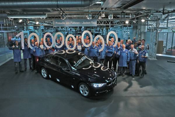 BMW produced the ten millionth 3 Series sedan