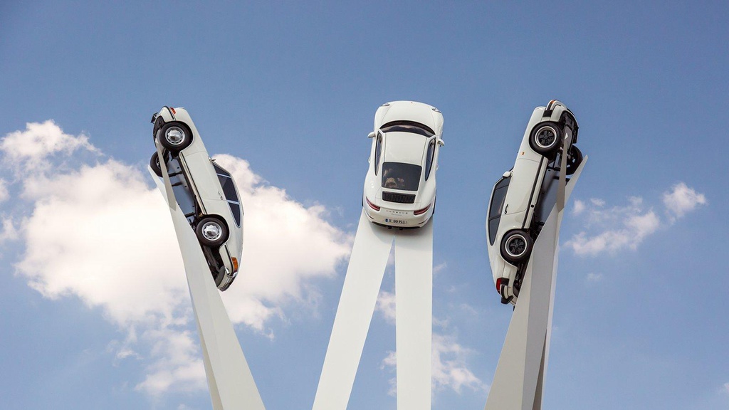 Porsche Inspiration 911 sculpture unveiled in Zuffenhausen