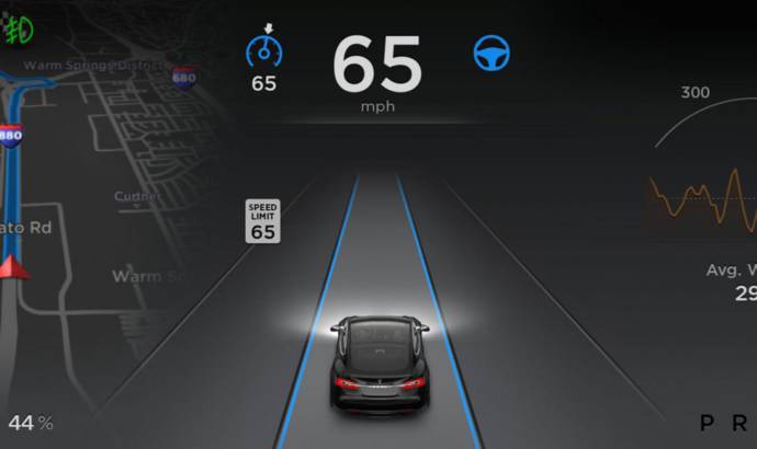 Tesla Model S receive Autopilot autonomous driving mode