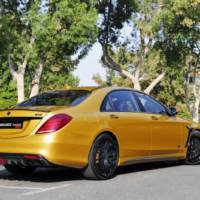 Golden Mercedes-Benz S65 AMG by Brabus