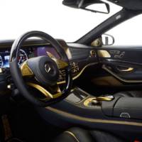 Golden Mercedes-Benz S65 AMG by Brabus