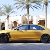 Golden Mercedes-Benz S65 AMG by Brabus