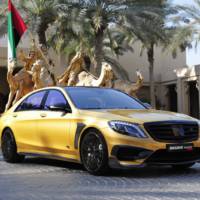 Golden Mercedes-Benz S65 AMG by Brabus