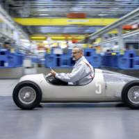 Audi used a 3D printer to create a 1936 Auto Union Typ C on 1:2 scale