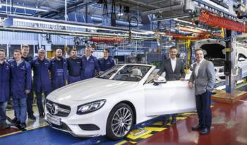 Mercedes-Benz kicks off S-Class Cabriolet production