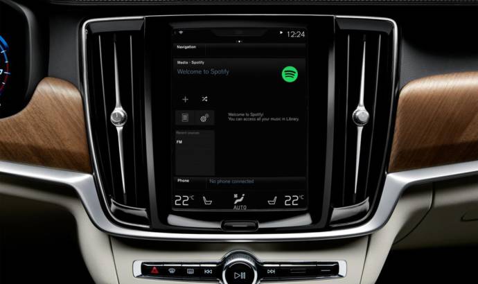 Volvo to offer Spotify on XC90, S90 and V90