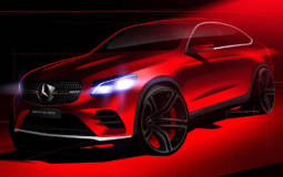 2016 Mercedes-Benz GLC Coupe - Another teaser picture
