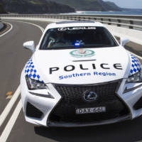 Lexus RC F disguised as an Aussie police officer