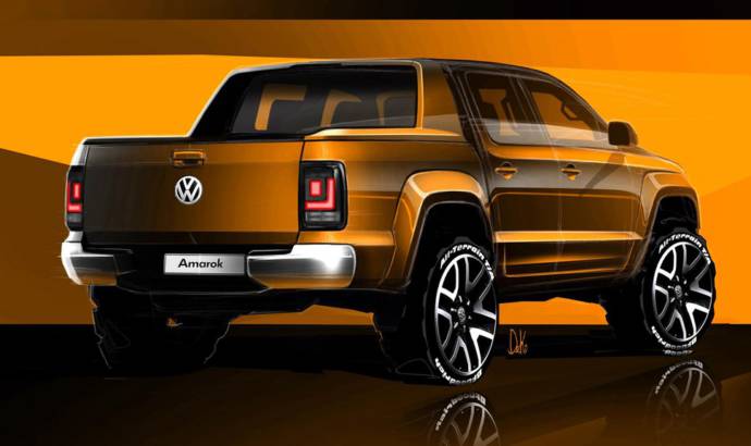 2016 Volkswagen Amarok facelift - First official sketches