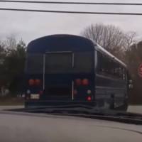 12-year old boy stole a school bus. Was caught by a local