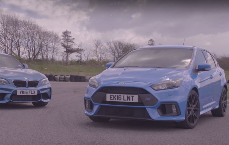 Ford Focus RS battles the new BMW M2 on track
