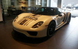 A Porsche 918 Spyder was stolen from a dealer. In broad daylight