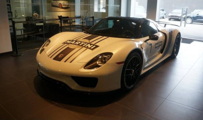 A Porsche 918 Spyder was stolen from a dealer. In broad daylight