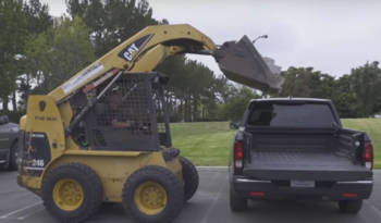 Honda Ridgeline demonstrates its bed is tougher then Silverado and F-150