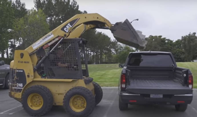 Honda Ridgeline demonstrates its bed is tougher then Silverado and F-150