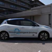 Nissan Leaf demonstrated the ProPilot function