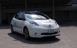 Nissan Leaf demonstrated the ProPilot function
