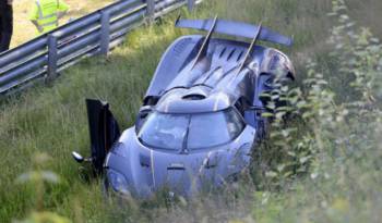 Koenigsegg One:1 crashed on the Nurburgring