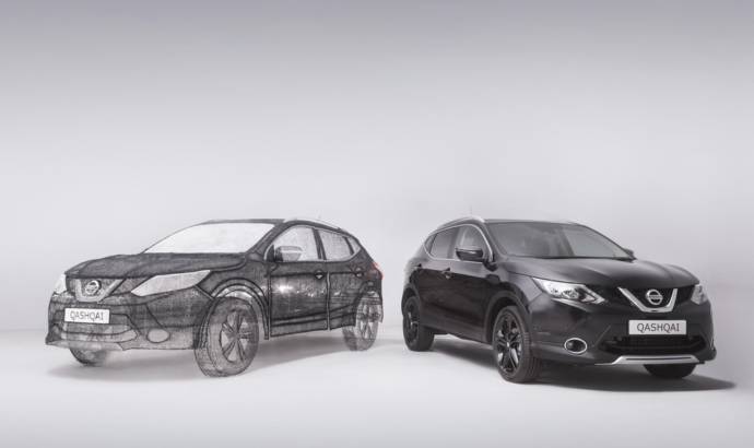 Nissan Qashqai becomes largest 3D pen sculpture