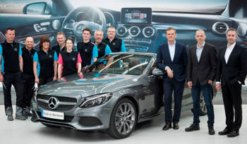 The first Mercedes-Benz C-Class Cabriolet rolled off the assembly line