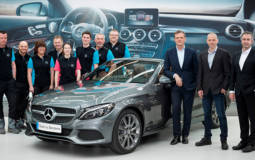 The first Mercedes-Benz C-Class Cabriolet rolled off the assembly line