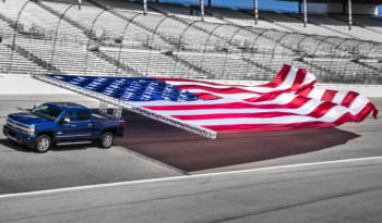 Chevrolet Silverado HD towed the largest flag in the world