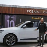 FC Barcelona players receive new Audis