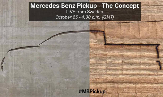 Mercedes-Benz pick-up is coming on October 25