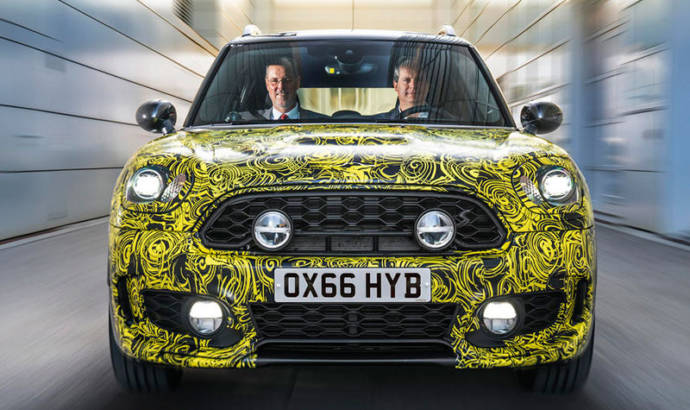 Mini Countryman Hybrid teased ahead of its debut