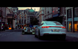 Porsche Panamera 4 E-Hybrid rides along the 919 Hybrid through London