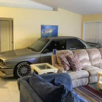 He parked his E30 M3 in living room to ditch the Matthew